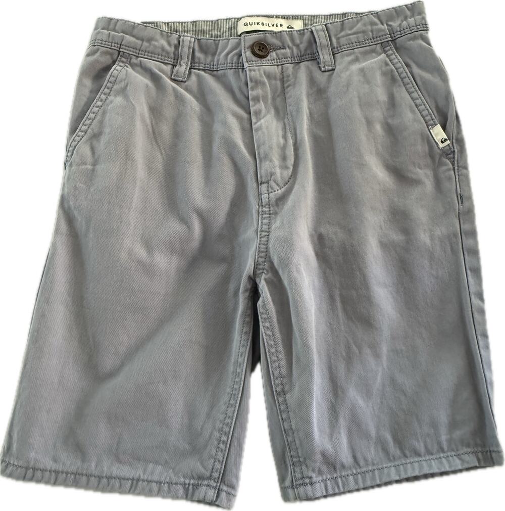 Quiksilver Gray Chino Shorts Boys Size 26 Youth 12